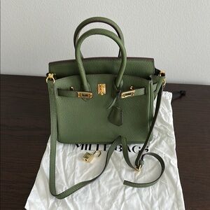 Green Leather Handbag